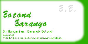 botond baranyo business card